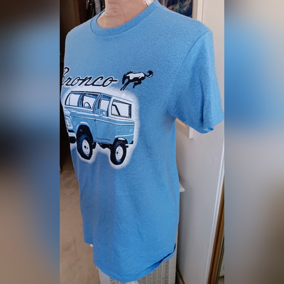 Retro~ Blue Ford Bronco Graphic Tee Unisex S/M - Picture 6 of 7